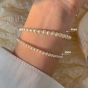 Hot Sale Mini Round Shell Pearls 925 Sterling Silver Bracelet