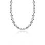 Men's Shining Graduated Laser Cut Sparkle Beads 925 Sterling Silver Necklace