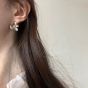 Beautiful Big Flower Women 925 Sterling Silver Stud Earrings