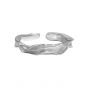 Casual Irregular Wave River 925 Sterling Silver Adjustable Ring