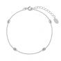 Simple Geometry Oval Beads 925 Sterling Silver Bracelet