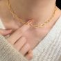 New Hollow Chain 925 Sterling Silver Choker Necklace