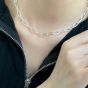 New Hollow Chain 925 Sterling Silver Choker Necklace