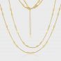 Fashion Octagonal Cylinder Double Layer Wear Chain 925 Sterling Silver Necklace