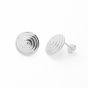 Geometry Spiral Snail Shell 925 Sterling Silver Stud Earrings