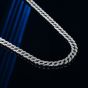 Men's Fashion Cubic Hollow Chain 925 Sterling Silver Necklace