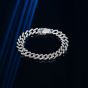 Men's Fashion Cubic Hollow Chain 925 Sterling Silver Bracelet