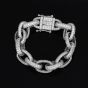 Men's Heavy Quality Thickness Oval Chain 925 Sterling Silver Bracelet