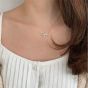 Girl Sweet Bow-Knot 925 Sterling Silver Necklace