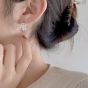 Fashion Triple Layers Twisted C Shape 925 Sterling Silver Stud Earring (Single)