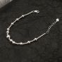 New Office Lrage Small Beads Ball 925 Sterling Silver Bracelet