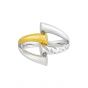 Fashion Gold Silver Geomtry Hollow Cross 925 Sterling Silver Adjustable Ring