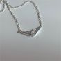 New Simple Joined Hook 925 Sterling Silver Necklace