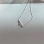 New Simple Joined Hook 925 Sterling Silver Necklace