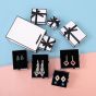  Simple Black Bow Jewelry Box Pendant Earring Ring Jewelry Box Dropshipping