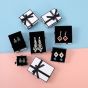  Simple Black Bow Jewelry Box Pendant Earring Ring Jewelry Box Dropshipping