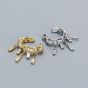 Fashion CZ Hollow Chain Tassels 925 Sterling Silver Non-Pierced Earring(Single)