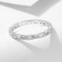 Office Geometry Baguette CZ Round 925 Sterling Silver Ring