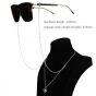 Women Pearls Four Leaf Clover Eyeglass Strap  925 Sterling Silver Sunglasses Glasses Chain