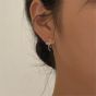 Sweet Girl CZ Bow-Knot 925 Sterling Silver Stud Earrings