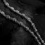 Women Beautiful Rose Flower Chain 925 Sterling Silver Necklace