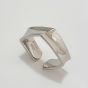 Men's Geometry Square 925 Sterling Silver Adjustable Ring