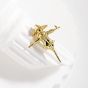Fashion Cute Yellow Gold Scarecrow 925 Sterling Silver Brooches