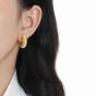 Fashion Letter C Shape Spring 925 Sterling Silver Stud Earrings