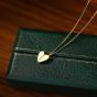 Anniversary Simple Irregular Heart 925 Sterling Silver Necklace