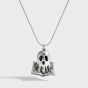 Vintage Book Ghost 925 Sterling Silver Necklace