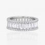 Simple Geometry Baguette CZ Lines 925 Sterling Silver Ring