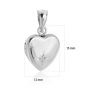 Classic Casual Shining CZ Star Drops 925 Sterling Silver Locket Necklace Pendant