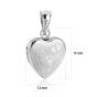 Cute Children Footprint Heart 925 Sterling Silver Locket Necklace Pendant
