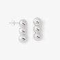 Chunky Jewelry Electroforming Hollow Office Round Beads S999 Sterling Silver Gold Plated Big Statement Earrings