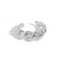 Simple Hollow Out Twisted Rope 925 Sterling Silver Adjustable Ring