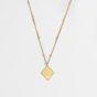 Holiday Geometry Rhombus 925 Sterling Silver Necklace