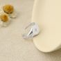 Casual CZ Sun Stars 925 Sterling Silver Adjustable Ring