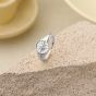 Casual CZ Sun Shine 925 Sterling Silver Adjustable Ring