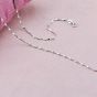 Barleycorn Chain Bud Seed Sterling Silver Chain 925 Sterling Silver 16"/18"