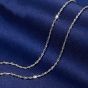Water Wave Singapore Twisted Links Sterling Silver Chain 925 Silver 16"/18"