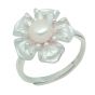 Trendy Handmade Designed Freshwater Cultured Natural Pearl Adjustable Ring