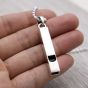 Simple Shiny Whistle 925 Sterling Silver Men Pendant
