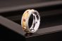 Простое круглое кольцо из стерлингового серебра 925 пробы с рубином