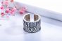 Retro Angel's Wings 925 Sterling Silver Wide Adjustable Ring