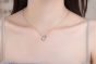 Holiday CZ Shell Star 925 Sterling Silver Necklace