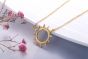 Holiday Hollow Sun Sunshine 925 Sterling Silver Necklace