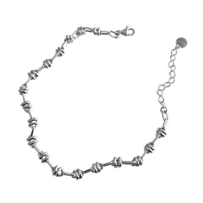 Honey Moon Lover Beads 925 Sterling Silver Promise Bracelet