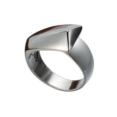 New Geometry Rectangle 925 Sterling Silver Adjustable Ring
