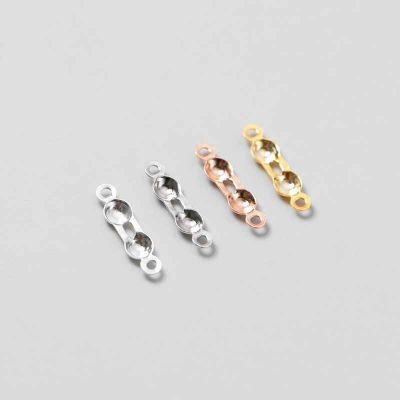 Simple Round 925 Sterling Silver DIY Clasps