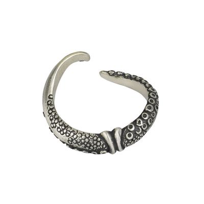 Fashion Octopus Tentacle 925 Sterling Silver Adjustable Ring